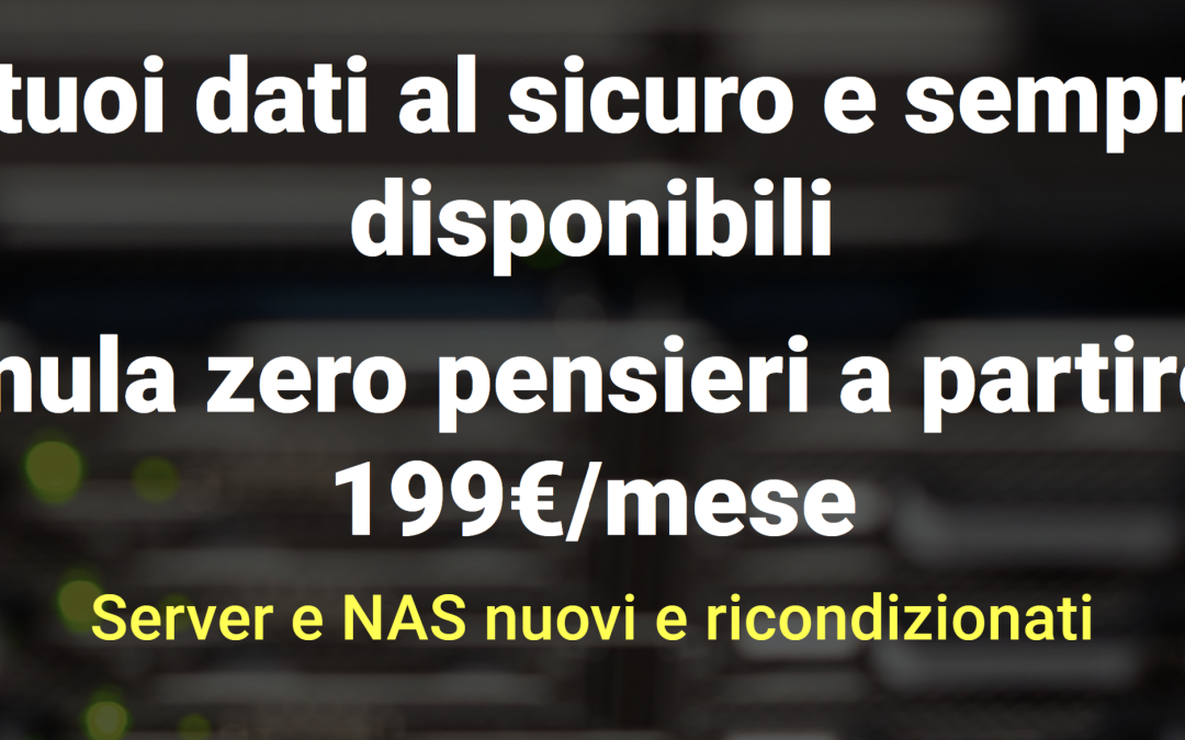 Server ricondizionati: opzione noleggio