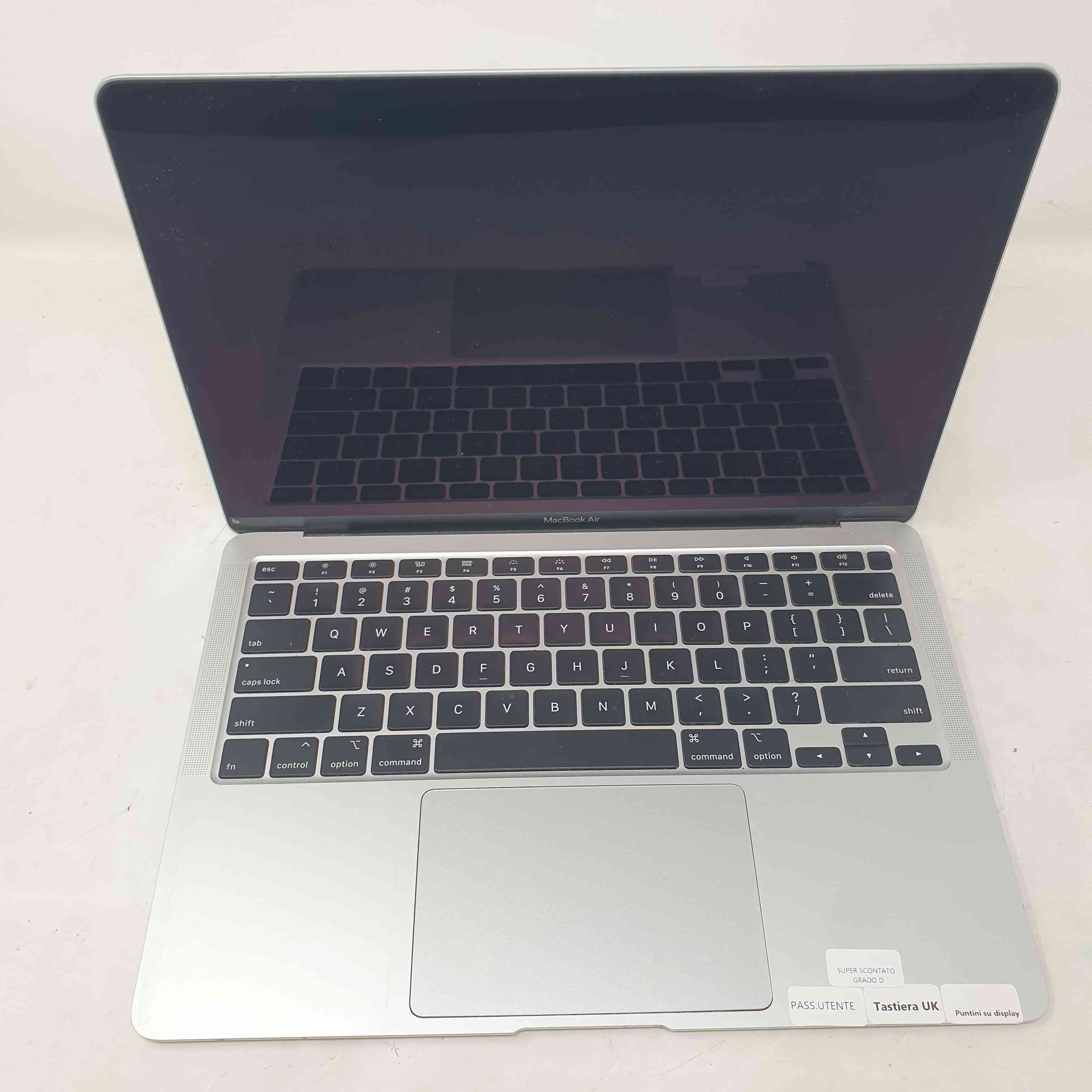 Macbook Air Retina 13" A2179 2020 Dual-Core Intel Core i3 1,1 GHz RAM 8GB SSD 250GB GRADO D